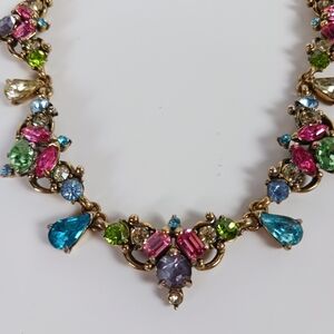 VINTAGE rhinestone necklace